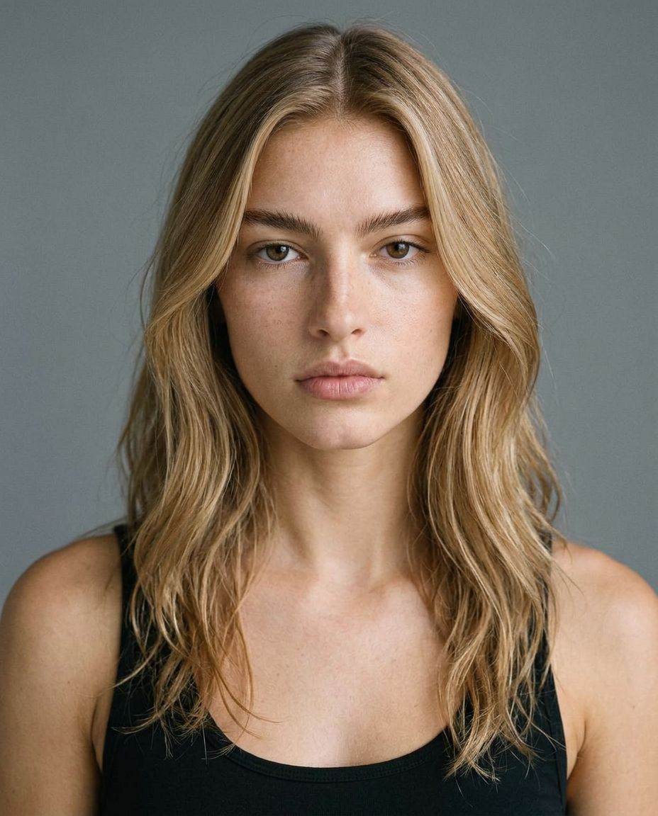 Studio casting portrait of Nadia Vael