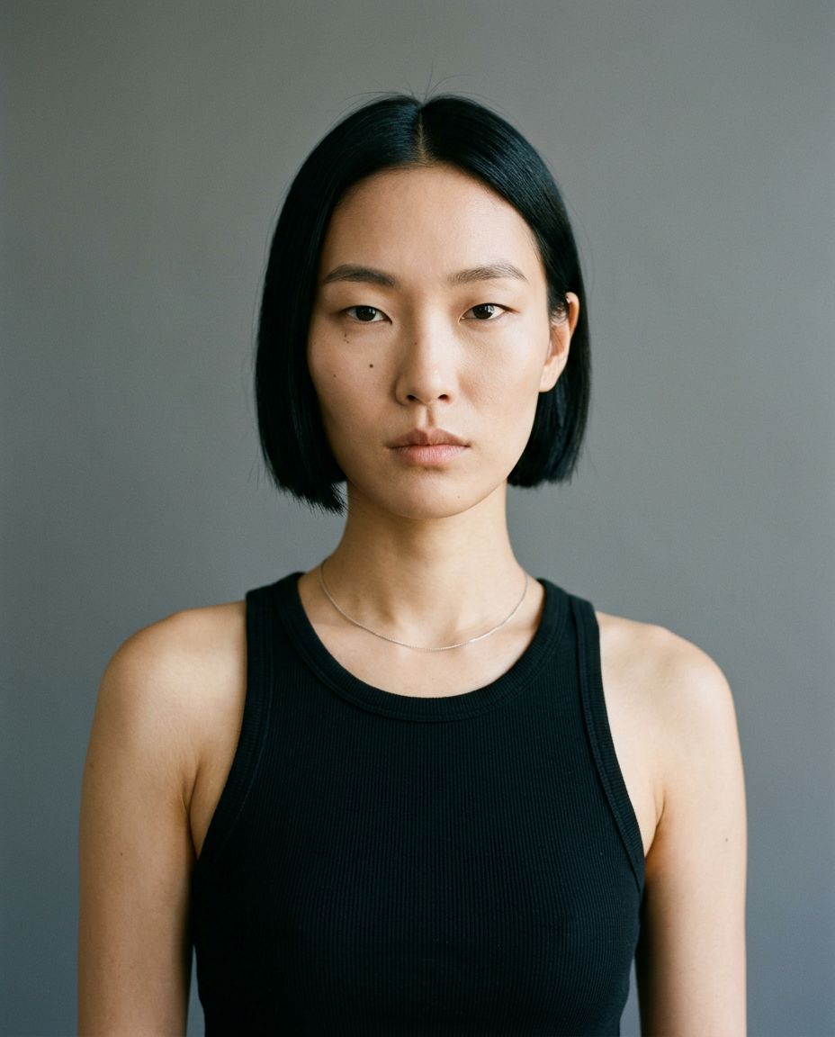 Studio casting portrait of Mira Sato